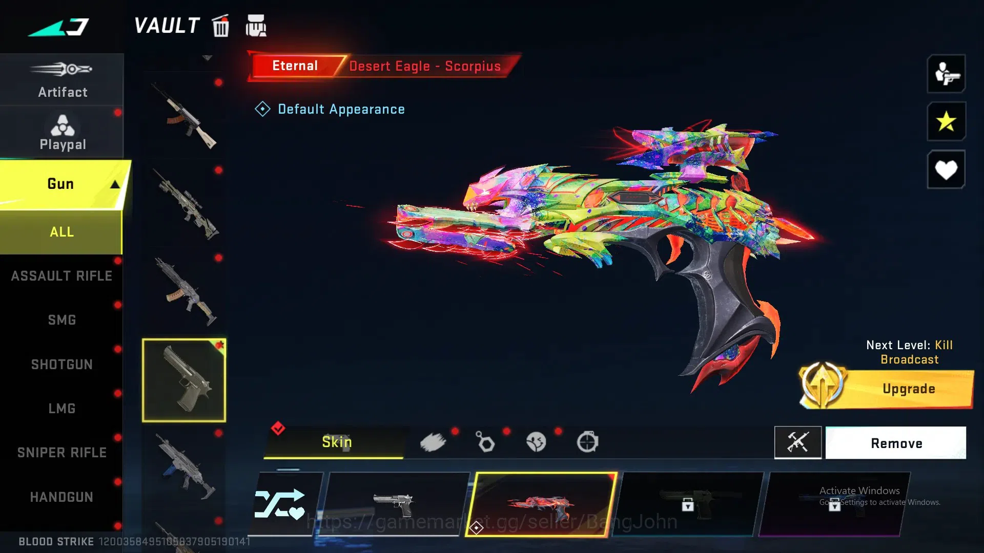 Blood Strike Accounts ASIA | Eternal: Desert Eagle|Collab EVA MCX|3 Lege image 5