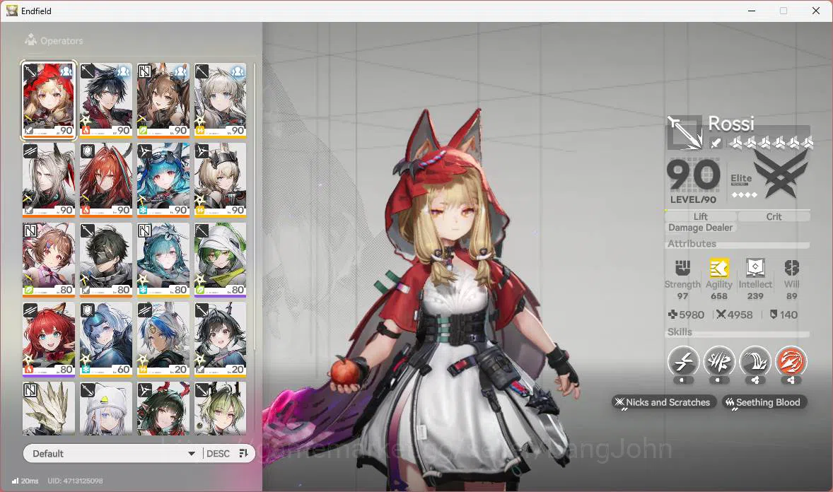 Arknights: Endfield Accounts ASIA|Mid-game Lv 60|3 limit+ 2 sign|Zhuang Fangyi( image 14