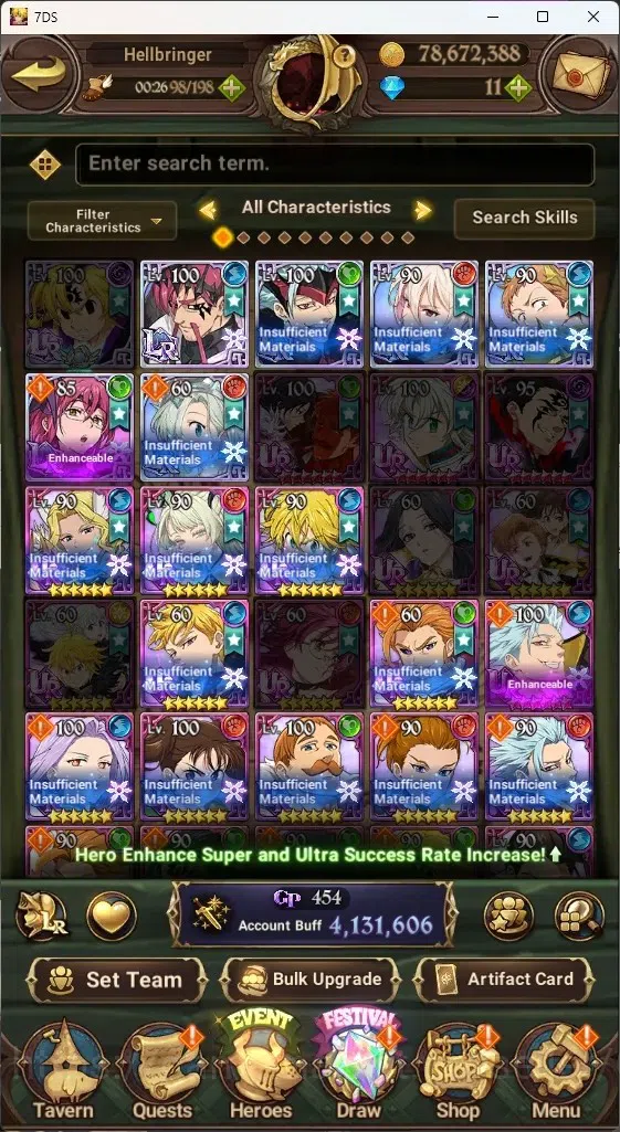 The Seven Deadly Sins: Grand Cross Accounts ASIA|4,1M CC|7 LR 12 UR|NMeli6/6,Cusack,ABan2/6,Li image 10