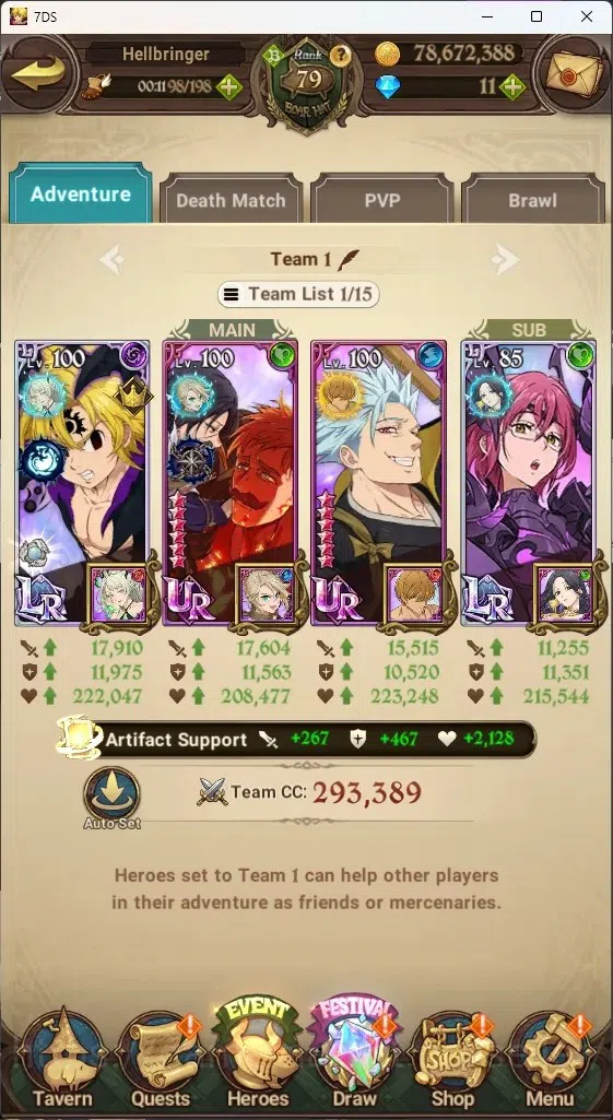 The Seven Deadly Sins: Grand Cross Accounts ASIA|4,1M CC|7 LR 12 UR|NMeli6/6,Cusack,ABan2/6,Li image 11