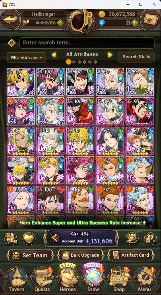 The Seven Deadly Sins: Grand Cross Accounts ASIA|4,1M CC|7 LR 12 UR|NMeli6/6,Cusack,ABan2/6,Li image 2