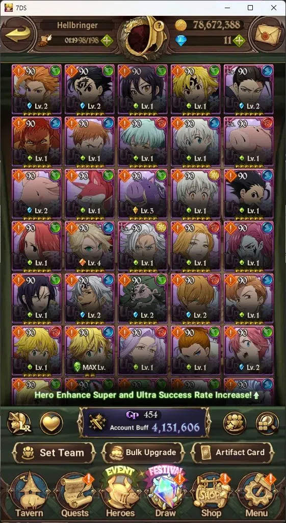 The Seven Deadly Sins: Grand Cross Accounts ASIA|4,1M CC|7 LR 12 UR|NMeli6/6,Cusack,ABan2/6,Li image 4