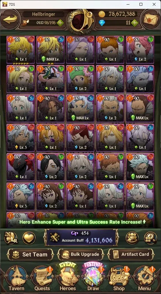 The Seven Deadly Sins: Grand Cross Accounts ASIA|4,1M CC|7 LR 12 UR|NMeli6/6,Cusack,ABan2/6,Li image 5