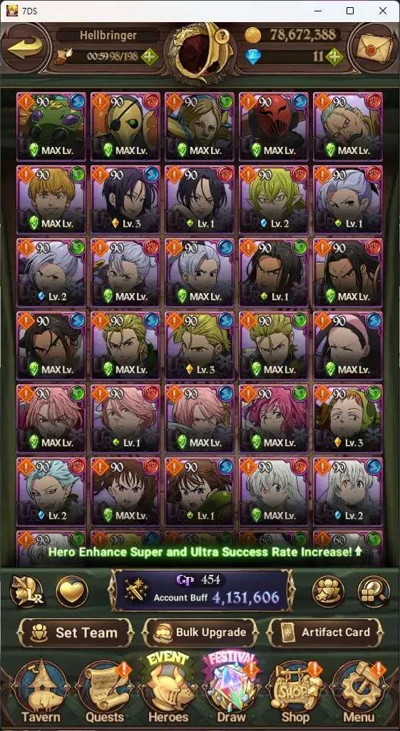 The Seven Deadly Sins: Grand Cross Accounts ASIA|4,1M CC|7 LR 12 UR|NMeli6/6,Cusack,ABan2/6,Li image 7