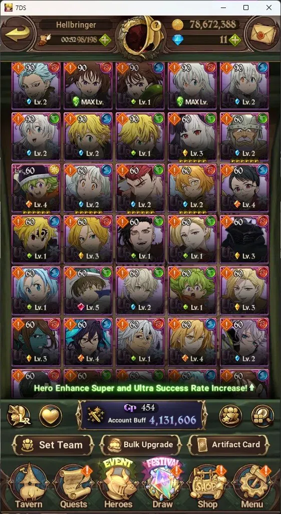 The Seven Deadly Sins: Grand Cross Accounts ASIA|4,1M CC|7 LR 12 UR|NMeli6/6,Cusack,ABan2/6,Li image 8