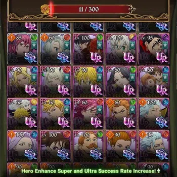 The Seven Deadly Sins: Grand Cross Endgame ASIA|4,1M CC|7 LR 12 UR|NMeli6/6,Cusack,ABan2/6,Li image 1