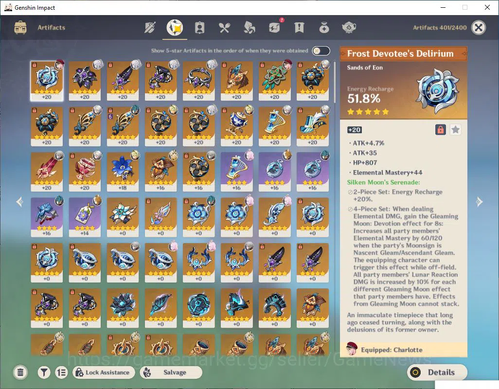 Genshin Impact Accounts ASIA| AR 53 |3 limited +2(*5Weapon)|Zibai,Arlecchi image 5