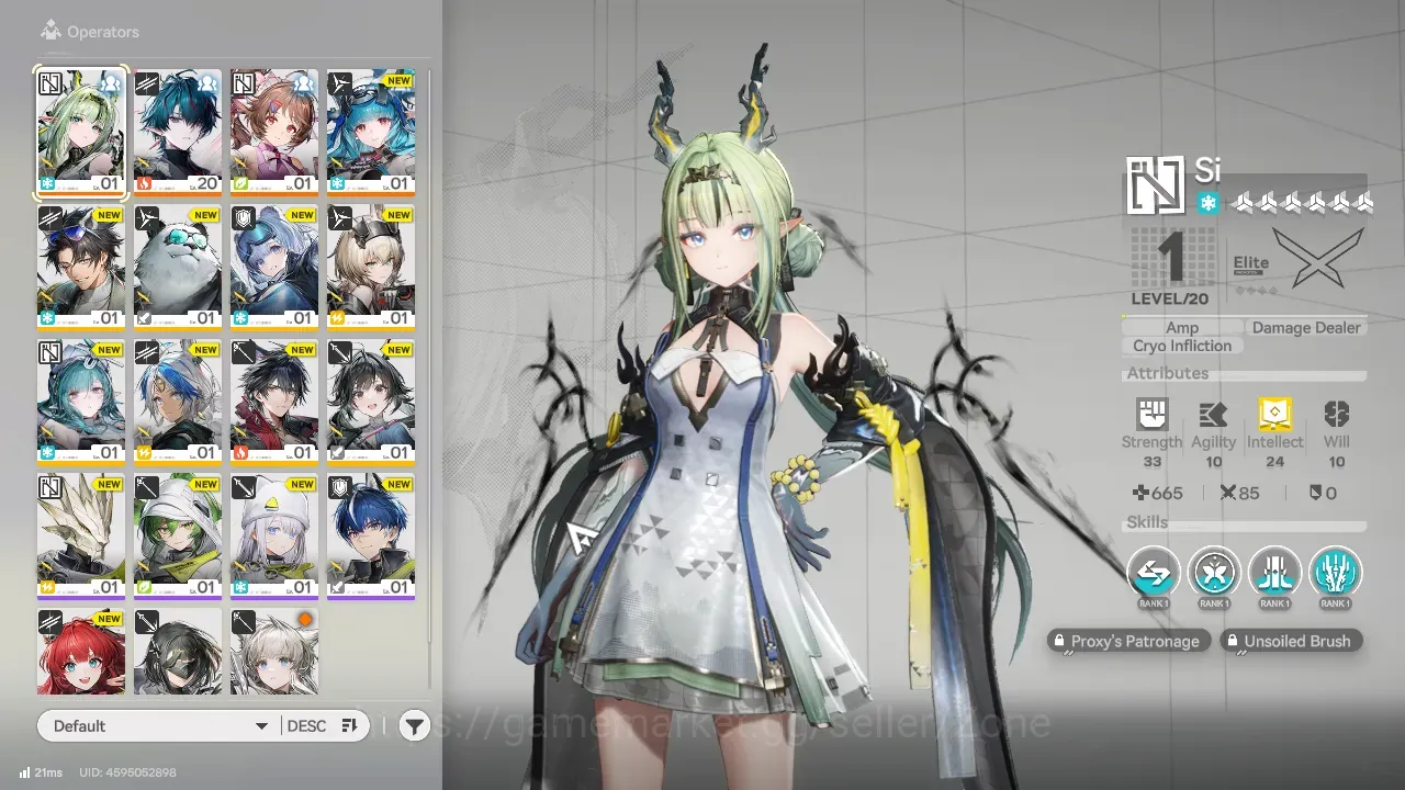 Arknights: Endfield Accounts ASIA|Lv02|Starter|2 Limit+5 1