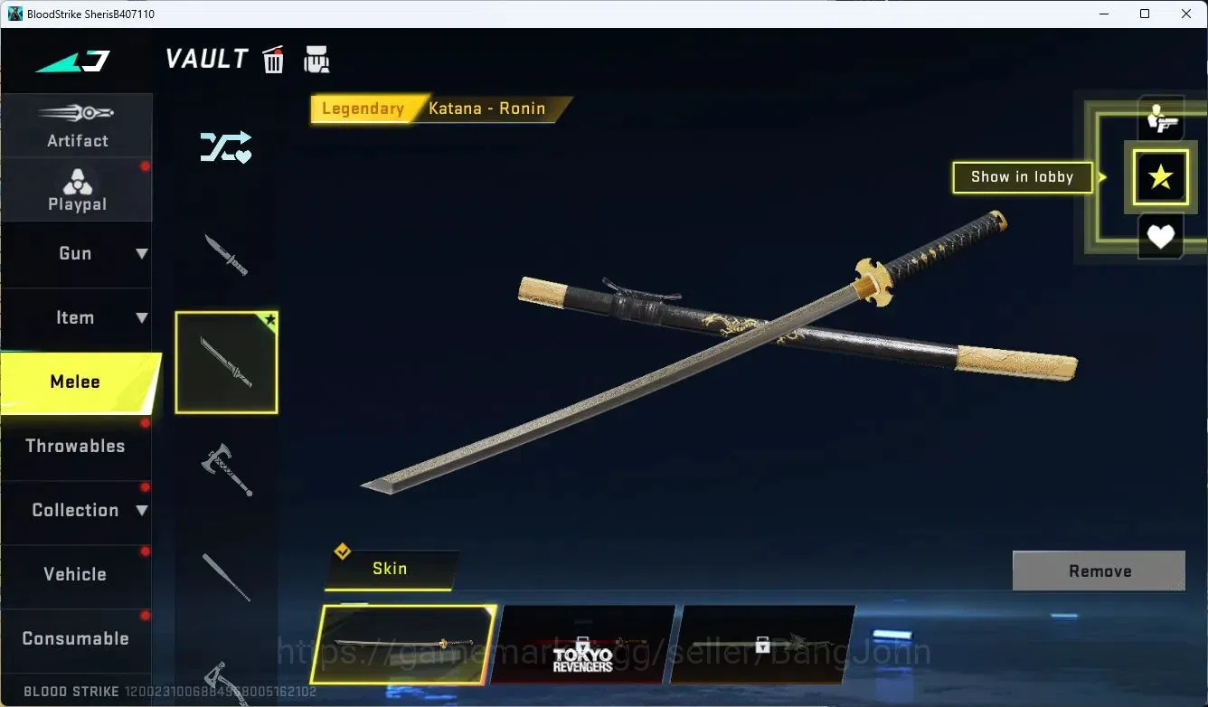Blood Strike Accounts ASIA| ETERNAL ZERO-Odashadow, Voucher | BLEACH Eth image 10