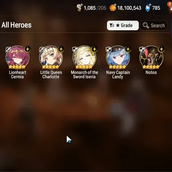 Epic Seven Accounts High-End GLOBAL UnVerif|NewEra| 5 ML (Notos,LQ Charlotte,L Cermia,Etc)+Estelle,A Ludwig,Etc|13,6K