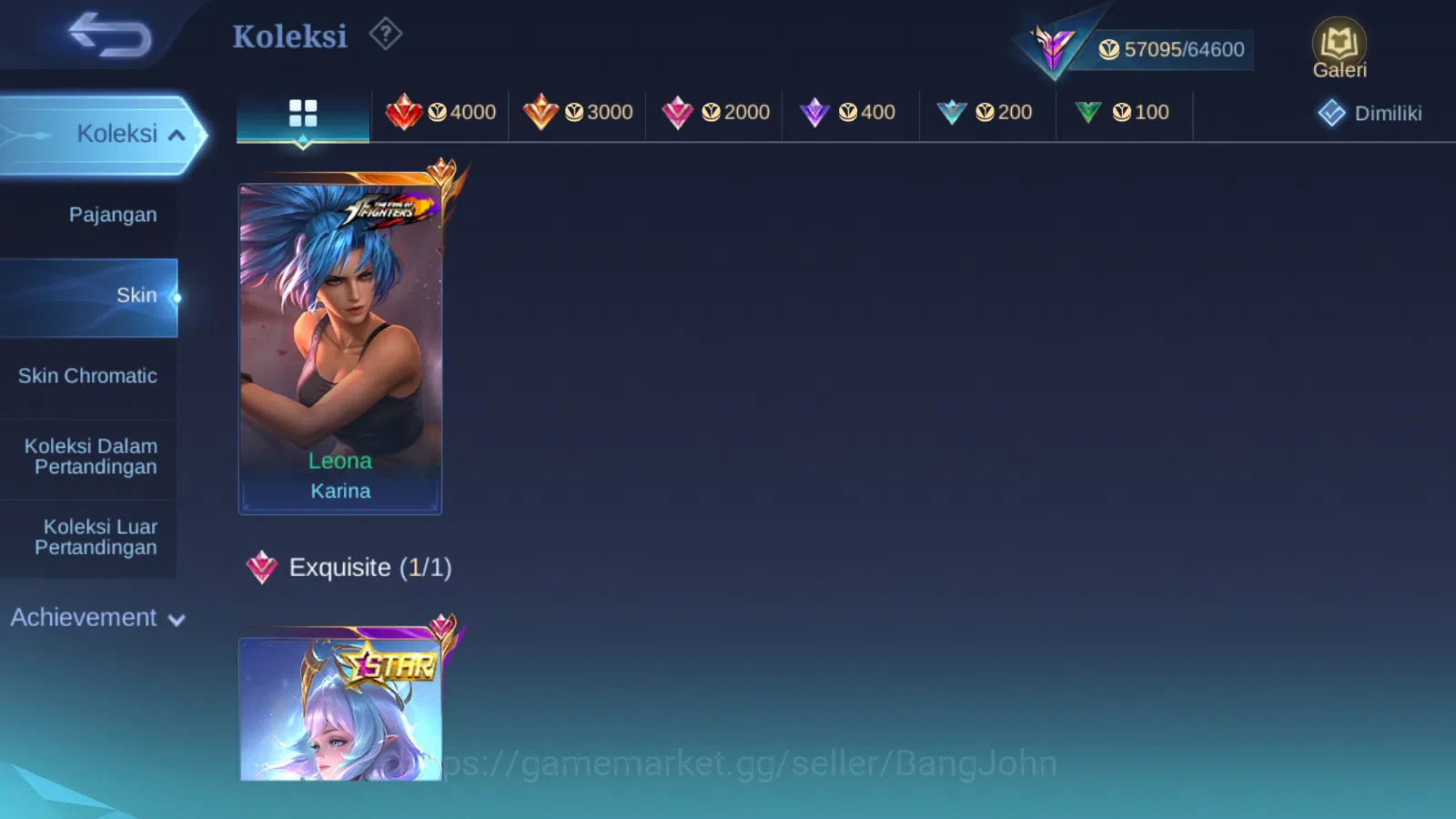Mobile Legends: Bang Bang Accounts Hero 131 Skin 273 | Legend Franco | Annual Angela image 3