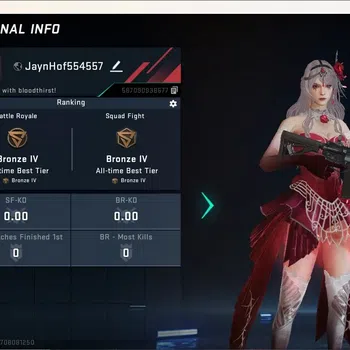 Blood Strike Accounts Starter ASIA |Starter|Ultra Striker Nova - Thorn Rose|1 Legendary Gun: AUG-Sunrise|1 Epic