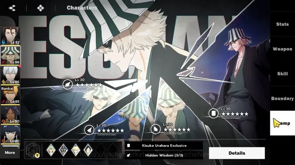 BLEACH: Soul Resonance Accounts NuverseSEA|LV 73|14 SSR [AizenB1,SoiFonB1,Gin,Ichi image 10