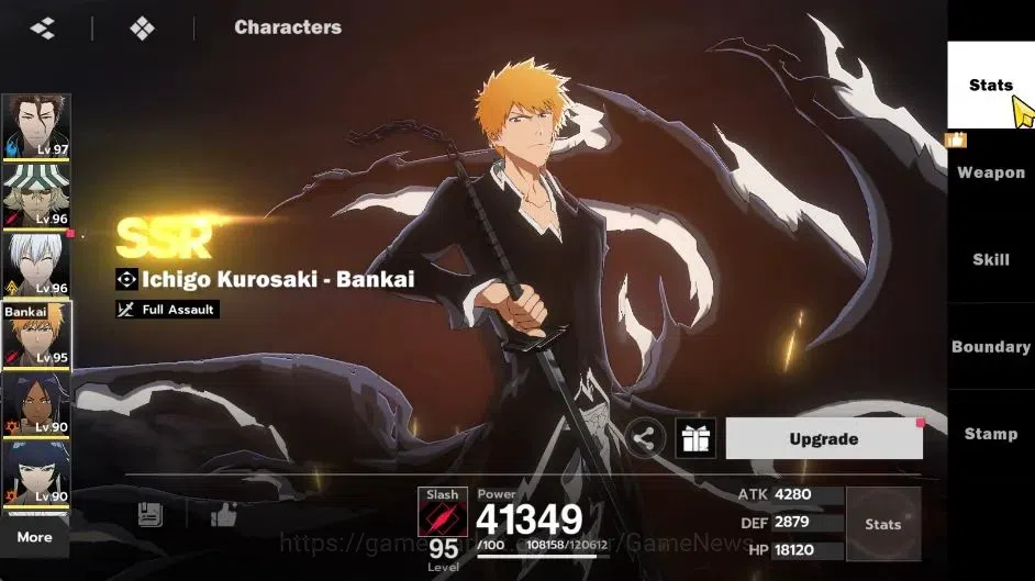 BLEACH: Soul Resonance Accounts NuverseSEA|LV 73|14 SSR [AizenB1,SoiFonB1,Gin,Ichi image 14