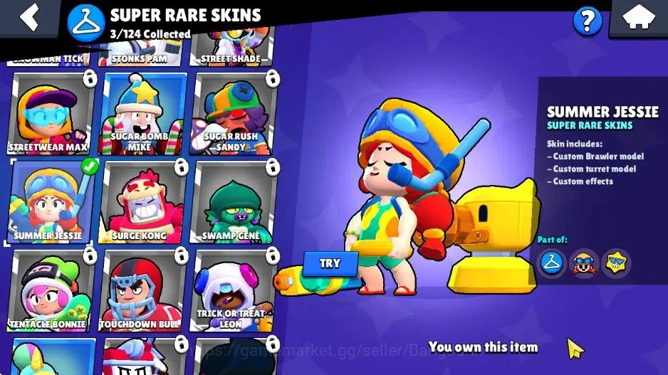 Brawl Stars Accounts Android | 1027 Thropy|13 Brawler|100 Bling|40 Gems image 3
