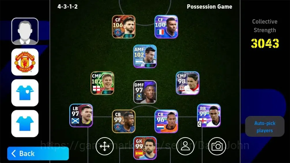 eFootball Accounts Mobile|PW 3043 |K.Kvaratskhelia BigT,Steven Gerrar image 1
