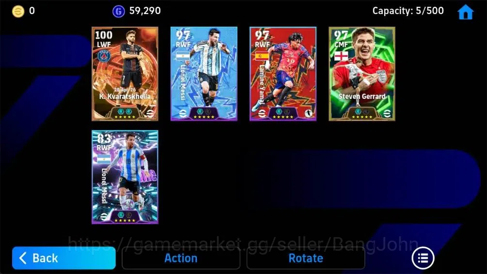 eFootball Accounts Mobile|PW 3043 |K.Kvaratskhelia BigT,Steven Gerrar image 3