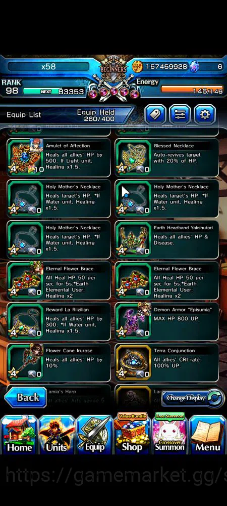 Grand Summoners Accounts Global|Rank 98|18 Ascend|EmiyaTW,Summer (MiyuTW,Lu image 16