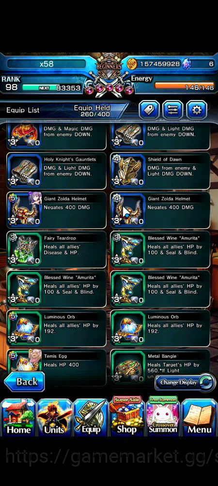 Grand Summoners Accounts Global|Rank 98|18 Ascend|EmiyaTW,Summer (MiyuTW,Lu image 9