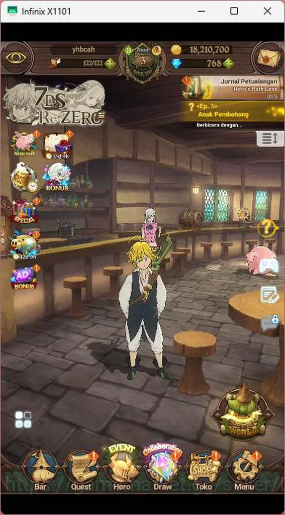 The Seven Deadly Sins: Grand Cross Accounts GLOBAL|Starter|465K CC|DM 768|Collab Re-Zero TM Re image 1