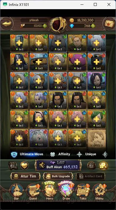 The Seven Deadly Sins: Grand Cross Accounts GLOBAL|Starter|465K CC|DM 768|Collab Re-Zero TM Re image 2