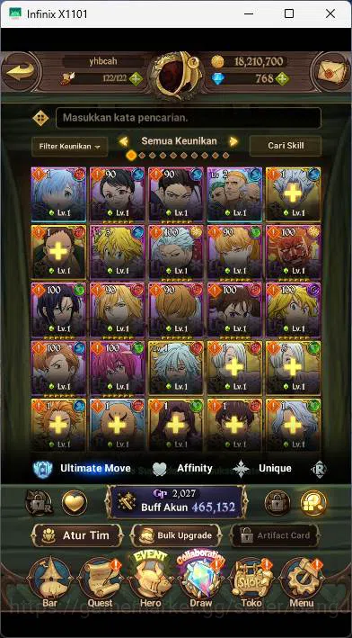 The Seven Deadly Sins: Grand Cross Accounts GLOBAL|Starter|465K CC|DM 768|Collab Re-Zero TM Re image 3
