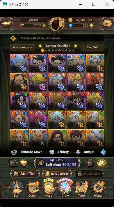 The Seven Deadly Sins: Grand Cross Accounts GLOBAL|Starter|465K CC|DM 768|Collab Re-Zero TM Re image 4