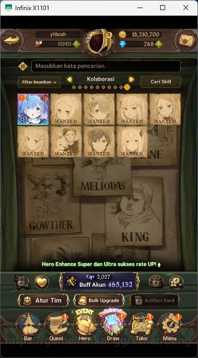 The Seven Deadly Sins: Grand Cross Accounts GLOBAL|Starter|465K CC|DM 768|Collab Re-Zero TM Re image 5