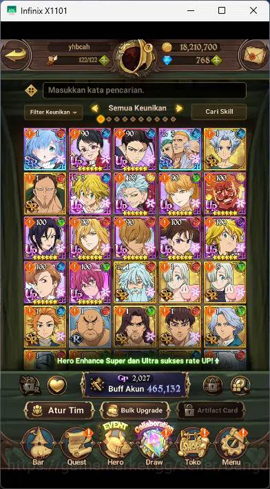 The Seven Deadly Sins: Grand Cross Accounts GLOBAL|Starter|465K CC|DM 768|Collab Re-Zero TM Re image 6