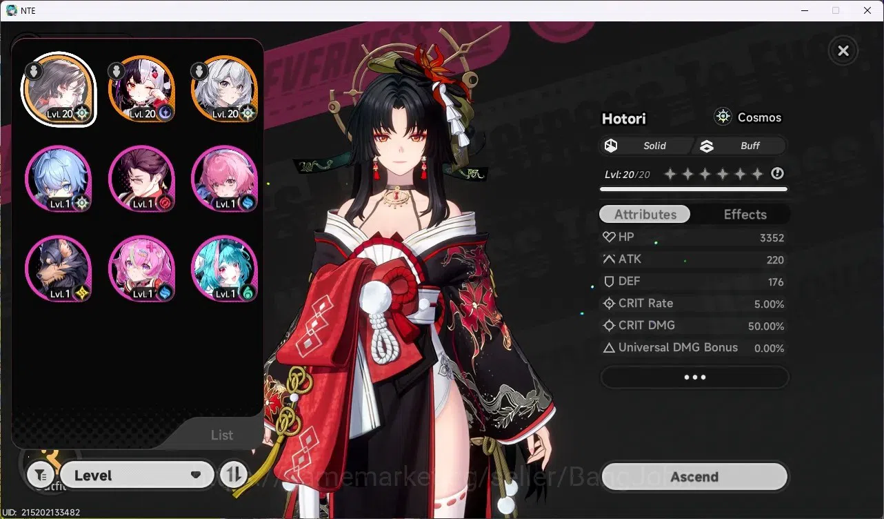 Neverness to Everness Accounts SEA | Lv 3 | 2 S-Class (Lacrimosa+Sign, Hotori) + image 3