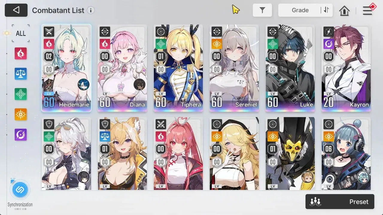 Chaos Zero Nightmare Accounts GLOBAL|Lv 54|10 SSR[HaidemarieM2+Sign,Nine+Sign,Lu image 4