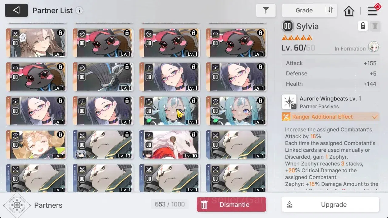 Chaos Zero Nightmare Accounts GLOBAL|Lv 54|10 SSR[HaidemarieM2+Sign,Nine+Sign,Lu image 8
