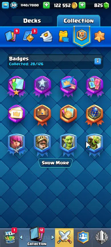 Clash Royale Accounts Midgame Lvl 30|Trophy 5057|KTL 11|Limited Skin|Card 103|1 Hero,5 EVO,13 Legend,31 Epic,30 Rare,29 16