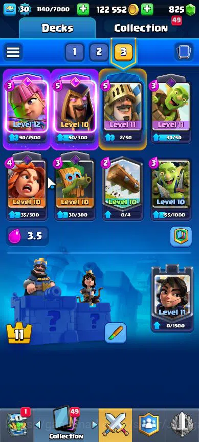 Clash Royale Accounts Midgame Lvl 30|Trophy 5057|KTL 11|Limited Skin|Card 103|1 Hero,5 EVO,13 Legend,31 Epic,30 Rare,29 3