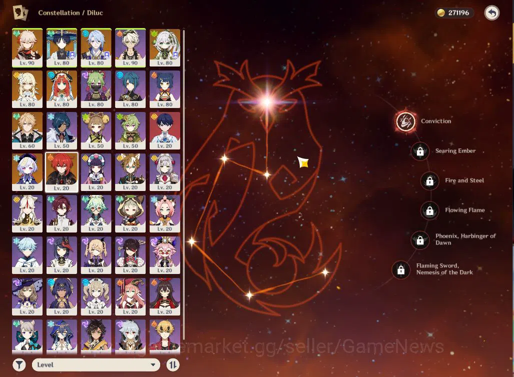Genshin Impact Accounts End Game ASIA|AR 55|PremTeam Varka|6Limited 4