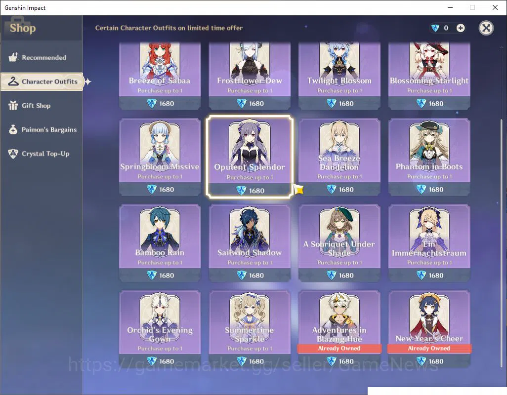 Genshin Impact Accounts Mid Game ASIA|AR 56|4 limited + 2(*5Weapon)|Arlecchino,Neuvillette,FurinaC1,Skirk|2 skin|Mc 14