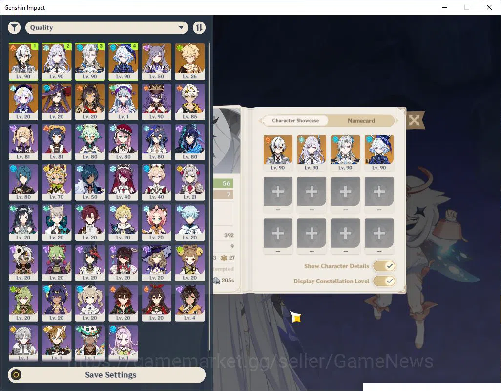 Genshin Impact Accounts Mid Game ASIA|AR 56|4 limited + 2(*5Weapon)|Arlecchino,Neuvillette,FurinaC1,Skirk|2 skin|Mc 2