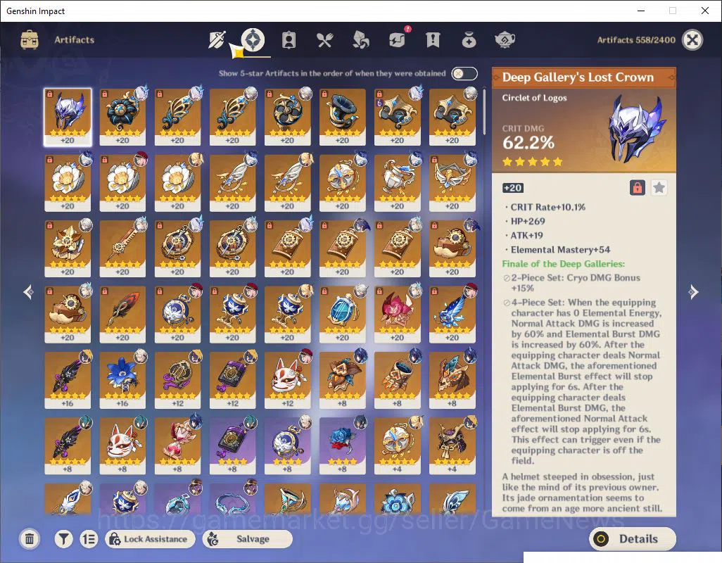 Genshin Impact Accounts Mid Game ASIA|AR 56|4 limited + 2(*5Weapon)|Arlecchino,Neuvillette,FurinaC1,Skirk|2 skin|Mc 5
