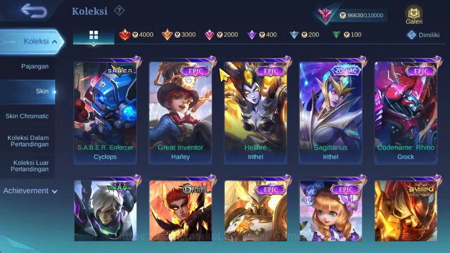 Mobile Legends: Bang Bang Accounts Hero 133|Skin 312|High Immo 100|Legend Gusion,Exo  image 13