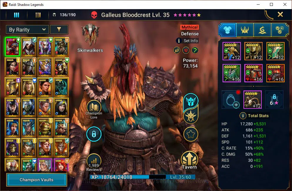 Raid: Shadow Legends Accounts Lv 19 723K Power|1 Mythical(Galleus Bloodcrest)|25 image 17