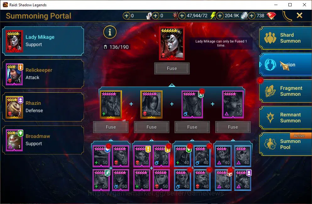 Raid: Shadow Legends Accounts Lv 19 723K Power|1 Mythical(Galleus Bloodcrest)|25 image 5