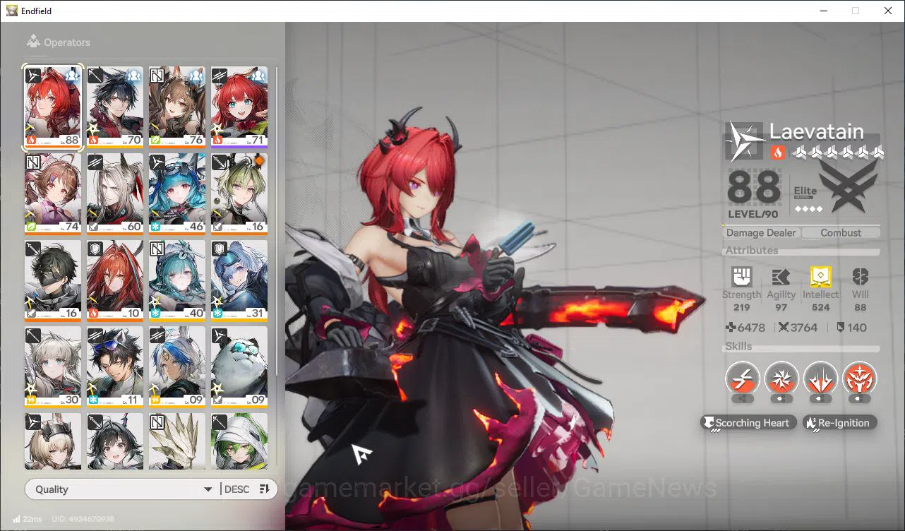 Arknights: Endfield Accounts Asia Lv53|7SSR[(LaevatainP1,ArdeliaP1+Sign),Gilber image 1