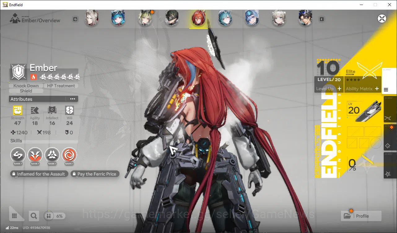 Arknights: Endfield Accounts Asia Lv53|7SSR[(LaevatainP1,ArdeliaP1+Sign),Gilber image 11