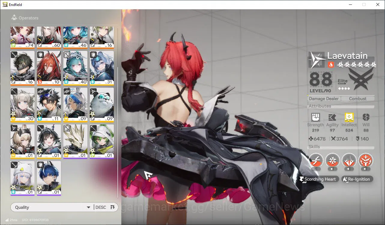 Arknights: Endfield Accounts Asia Lv53|7SSR[(LaevatainP1,ArdeliaP1+Sign),Gilber image 2