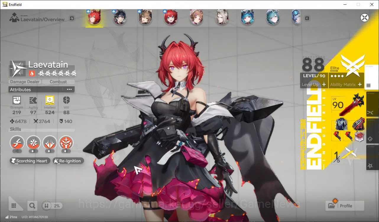 Arknights: Endfield Accounts Asia Lv53|7SSR[(LaevatainP1,ArdeliaP1+Sign),Gilber image 3