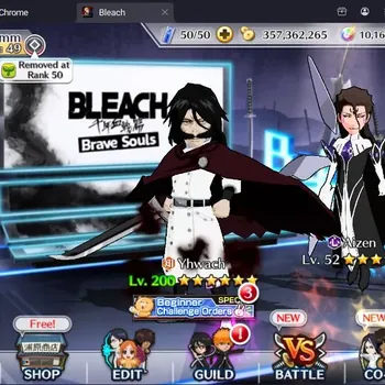 Bleach: Brave Souls Accounts Mid-Tier Global |5K BP+10K Orb|Mid Story|Yoruichi Christmas 24|Yhwach TYBW 26|Aizen 11th