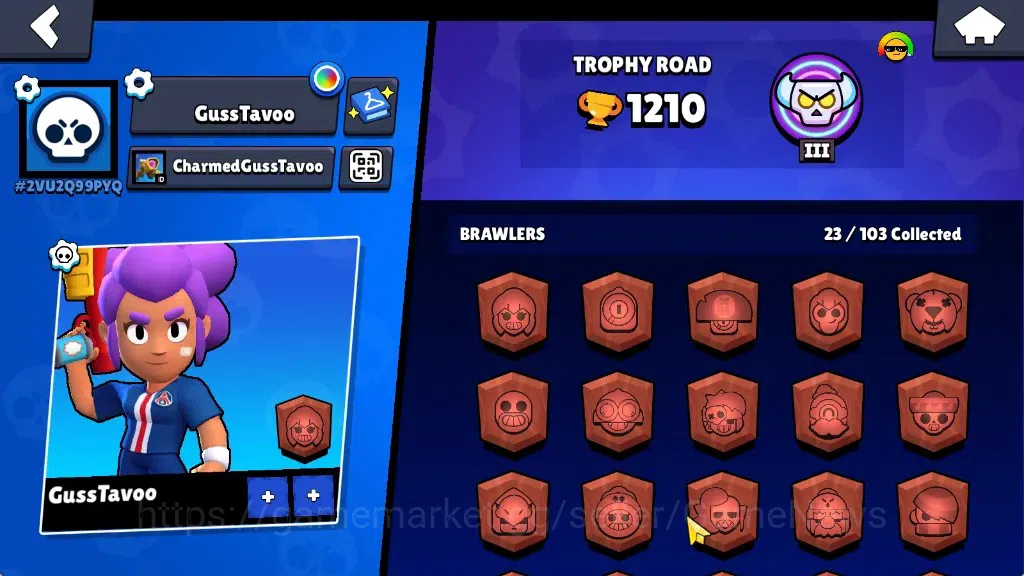 Brawl Stars Accounts 1210 Trophy|23Brawlers 1Max|Edgar FullBuffies|4k B image 2