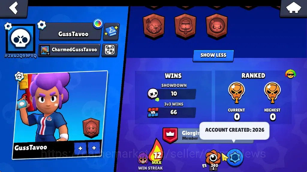 Brawl Stars Accounts 1210 Trophy|23Brawlers 1Max|Edgar FullBuffies|4k B image 3