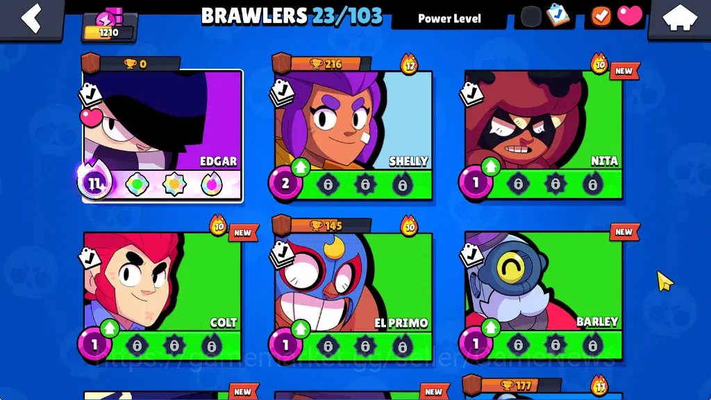 Brawl Stars Accounts 1210 Trophy|23Brawlers 1Max|Edgar FullBuffies|4k B image 7