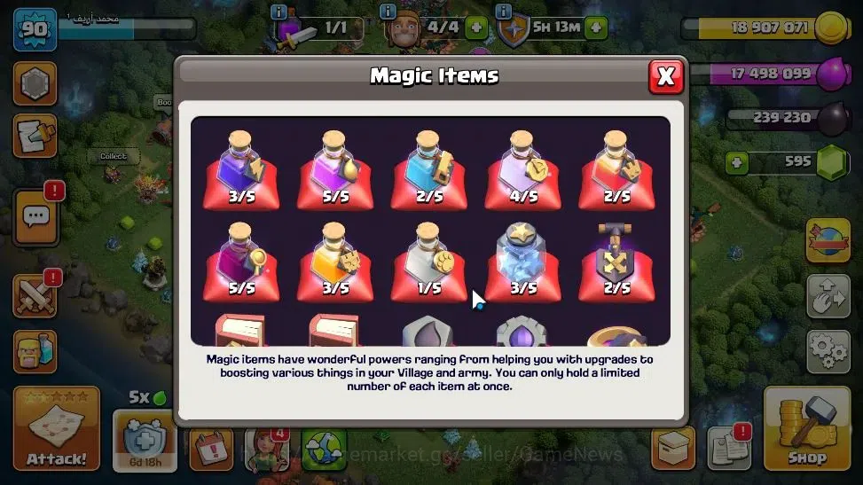 Clash of Clans Accounts LV 90|TH 14-BH 7|HH 7|Limited Skin|BK 23,AQ 24,GW  image 2
